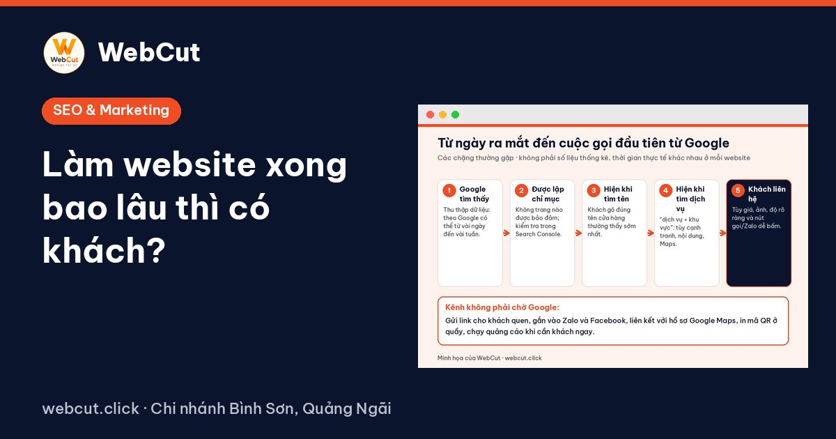 Làm website xong bao lâu thì có khách?
