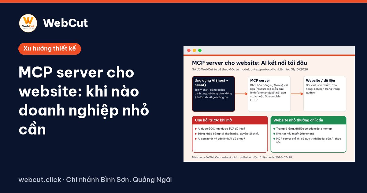 MCP server cho website: khi nào doanh nghiệp nhỏ cần